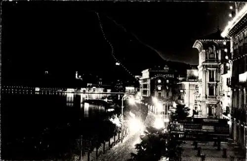 Ak Lugano Kanton Tessin, Monte San Salvatore bei Nacht