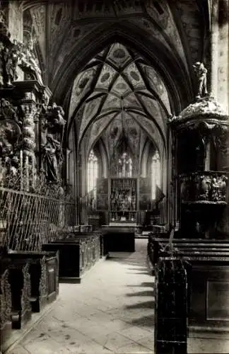 Ak Bad Ischl in Oberösterreich, Inneres der Kirche Sankt Wolfgang