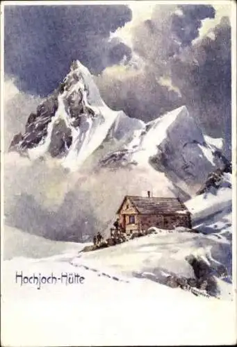 Künstler Ak Vorarlberg Österreich, Hochjochhütte