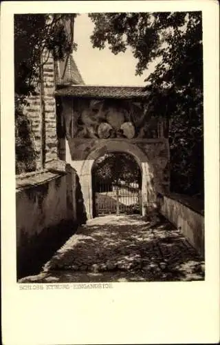 Ak Kyburg Kanton Zürich, Schloss, Eingangstor