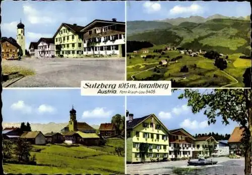 Ak Sulzberg Vorarlberg, Marktplatz, Ort, Umgebung