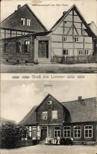 Ak Limmer Alfeld in Niedersachsen, Kaufmannschaft Karl Kues, Schule