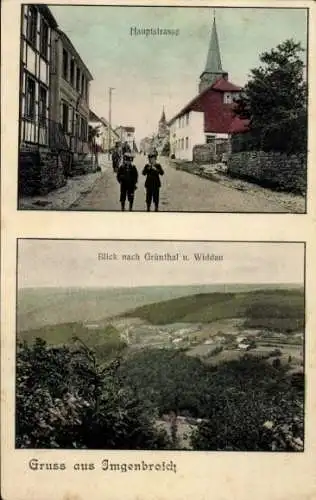 Ak Imgenbroich Monschau Montjoie in der Eifel, Blick nach Grünthal und Widdau