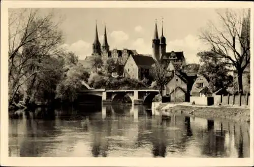 Ak Merseburg an der Saale, Blick zum Dom