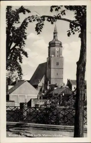 Ak Wurzen in Sachsen, Blick zur St.Wenzeslaikirche
