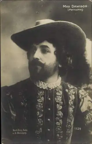 Ak Schauspieler Max Dawison, Portrait, Rolle Petruchio