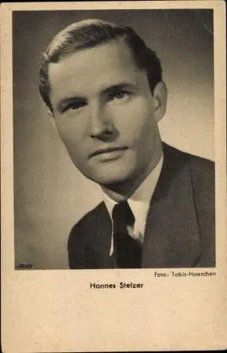 Ak Schauspieler Hannes Stelzer, Portrait