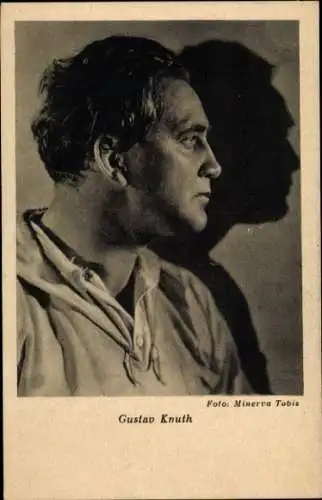 Ak Schauspieler Gustav Knuth, Portrait, im Profil