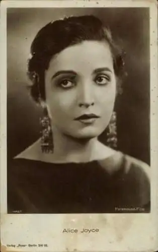 Ak Schauspielerin Alice Joyce, Portrait