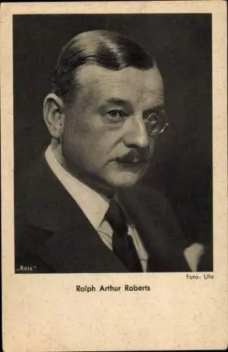 Ak Schauspieler Ralph Arthur Roberts, Portrait, Monokel