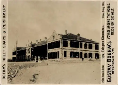 Foto Tsingtau Kiautschau China, Prinz Heinrich Hotel, Reklame, Boehm's Toiletteseifen