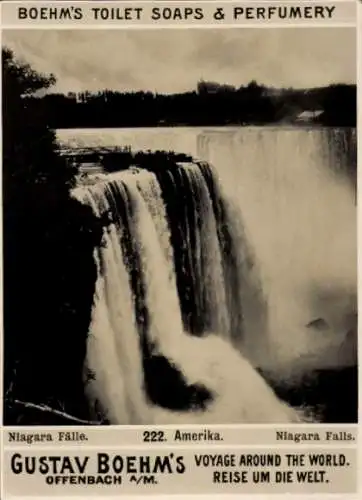 Foto New York State USA, Niagarafälle, Reklame, Boehm's Toiletteseifen