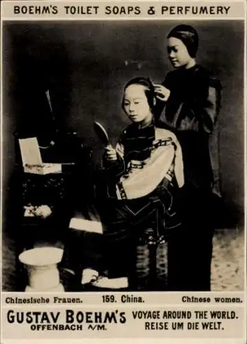Foto China, Chinesische Frauen, Reklame, Boehm's Toiletteseifen