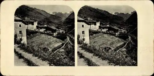 Stereo Foto Mazia Matsch Südtirol, Panorama