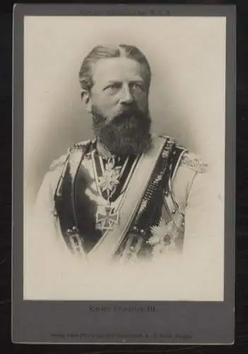 Cabinet Foto Kaiser Friedrich III. von Preußen