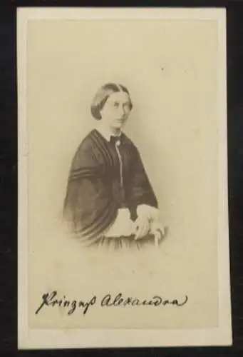 Cdv Portrait Prinzessin Alexandrine v. Mecklenburg-Schwerin, geb. von Preußen