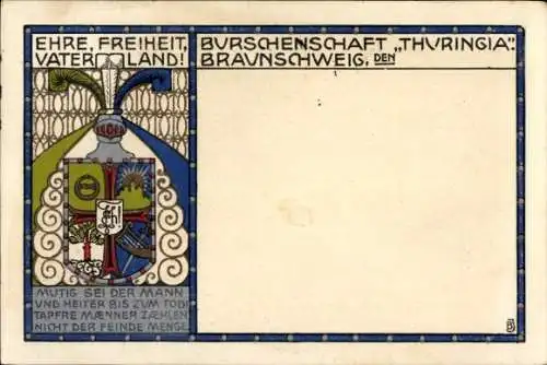 Studentika Ak Braunschweig in Niedersachsen, Burschenschaft Thuringia