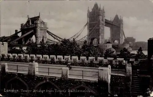 Ak London City England, Tower Bridge