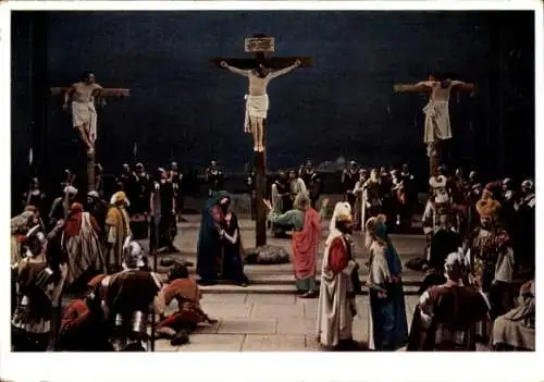 Ak Oberammergau Oberbayern, Passionsspiele 1934, Kreuzigung