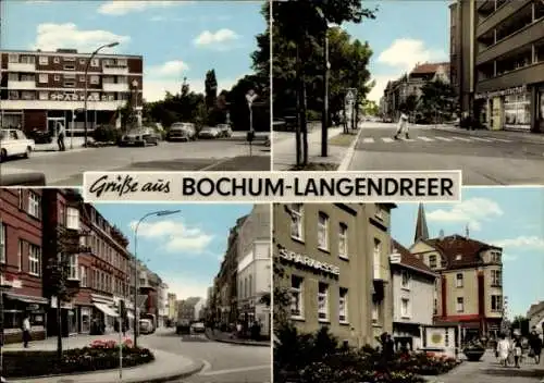 Ak Langendreer Bochum im Ruhrgebiet, Straßenpartien, Sparkasse