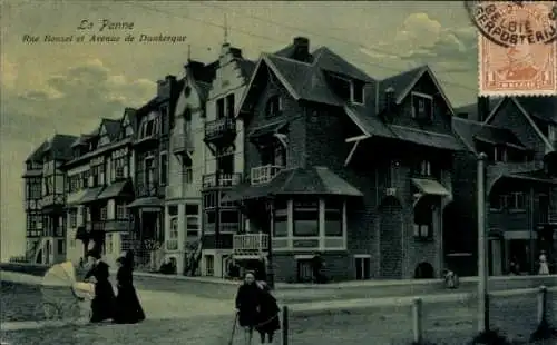 Ak La Panne De Panne Westflandern, Rue Bonzel, Avenue de Dunkerque, Frauen mit Kinderwagen