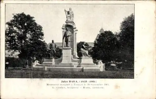 Ak Tournai Wallonien Hennegau, Monument Jules Bara
