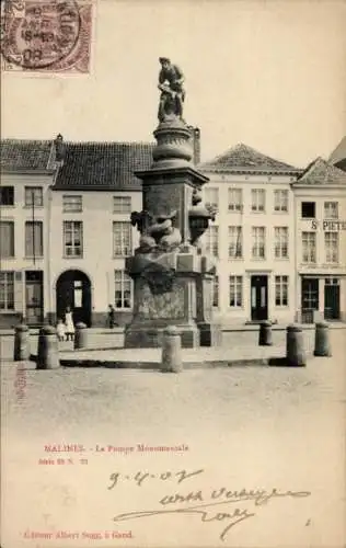 Ak Mechelen Mecheln Malines Flandern Antwerpen, Pompe Monumentale