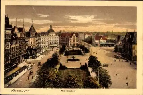 Ak Düsseldorf am Rhein, Wilhelmplatz