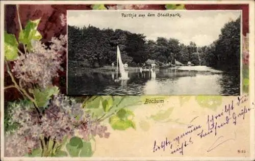 Ak Bochum im Ruhrgebiet, Stadtpark