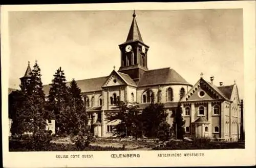 Ak Reiningue Reiningen Elsass Haut Rhin, Abtei Oelenberg, Kirche