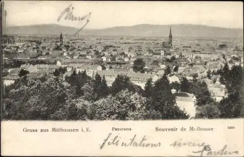 Ak Mulhouse Mülhausen Elsass Haut Rhin, Panorama