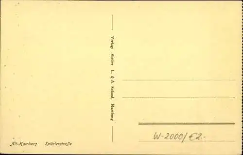 Ak Hamburg, Spitaler Straße, Pferdefuhre, Schuhwarenlager