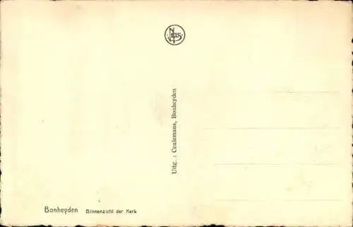 Ak Bonheiden Flandern Antwerpen Belgien, Kirche, Innenansicht