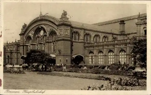 Ak Hansestadt Bremen, Hauptbahnhof