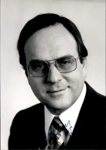 Ak Politiker Carl-Otto Lenz, Portrait, CDU, Autogramm