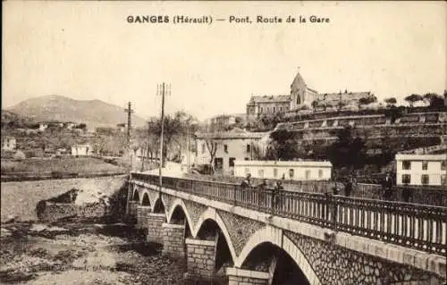 Ak Ganges Hérault, Pont, Route de la Gare
