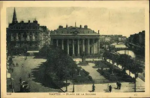 Ak Nantes Loire Atlantique, Place de la Bourse