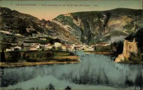Ak Pont-en-Royans Isère, Gesamtansicht