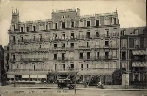 Ak Dieppe Seine Maritime, Hotel Metropole