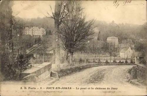 Ak Jouy und Josas Yvelines, Le Pont, Le Chateau de Jouy