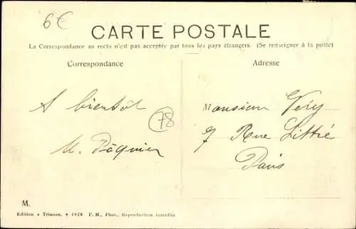 Ak Chevreuse-Yvelines, Chevreuse-Tal, Blick auf die Coteaux de la Madeleine