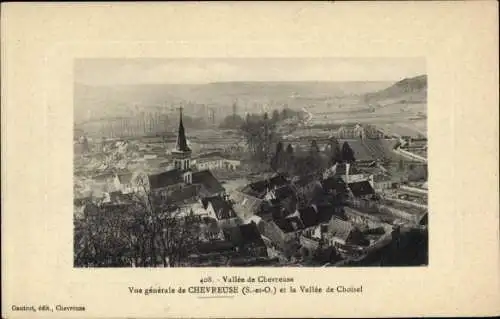 Ak Chevreuse Yvelines, Gesamtansicht, Vallée de Choisel