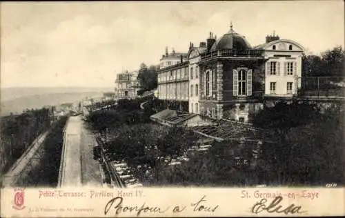 Ak Saint Germain et Laye Yvelines, Pavillon Henri IV, Terrasse