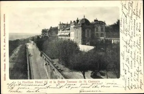Ak Saint Germain et Laye Yvelines, Pavillon Henri IV, Kleine Terrasse