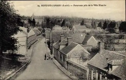 Ak Montfort l'Amaury Yvelines, Panorama aufgenommen von der Villa Blanche