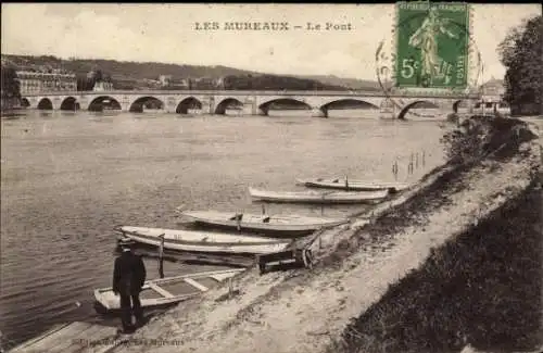 Ak Les Mureaux Yvelines, Le Pont