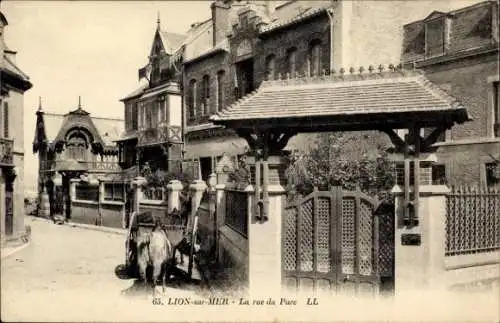 Ak Lion sur Mer Calvados, La Rue du Parc