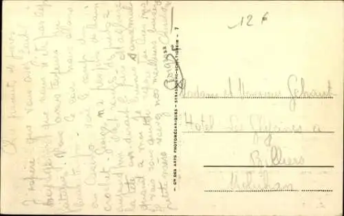 Ak Lion sur Mer Calvados, Bahnhof und modernes Hotel