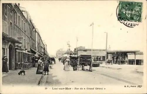 Ak Luc sur Mer Calvados, Rue du Grand Orient