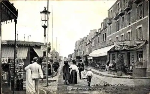 Ak Luc sur Mer Calvados, La Rue du Grand Orient, L’Hotel des Families